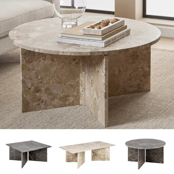 Coffee Table - Modern Marble Round