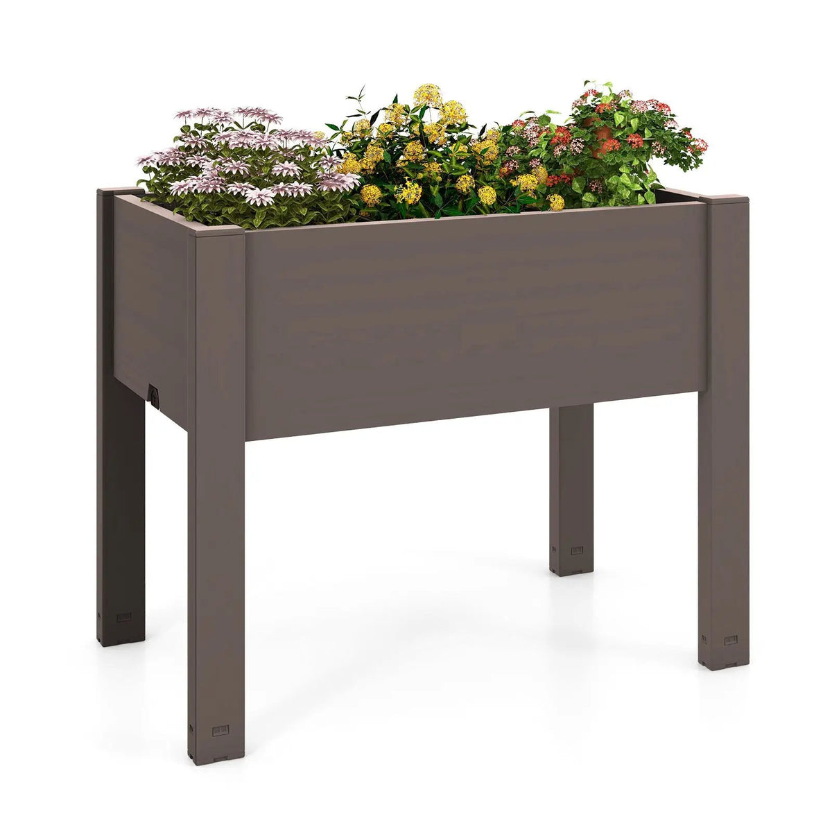 53L Raised Bed Grow Box Self-Watering Planter Box Stand with Water Level Monitor by DirectDeals