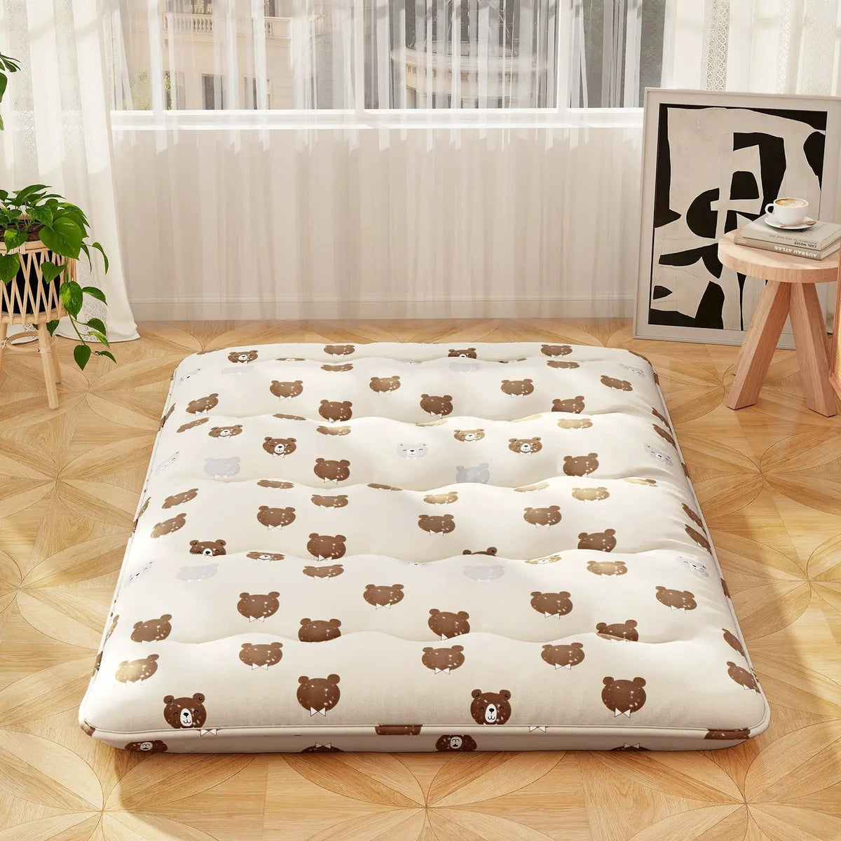 Foldable Futon Mattress with Washable Cover and Carry Bag for Camping by DirectDeals