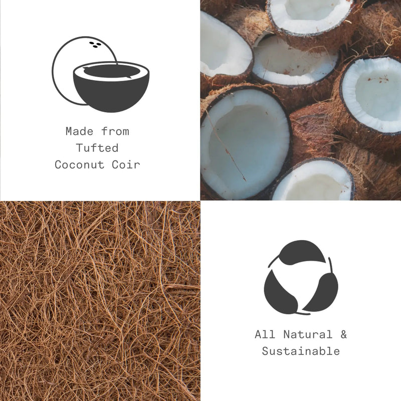 Blue Tile Coir Doormat by Fab Habitat
