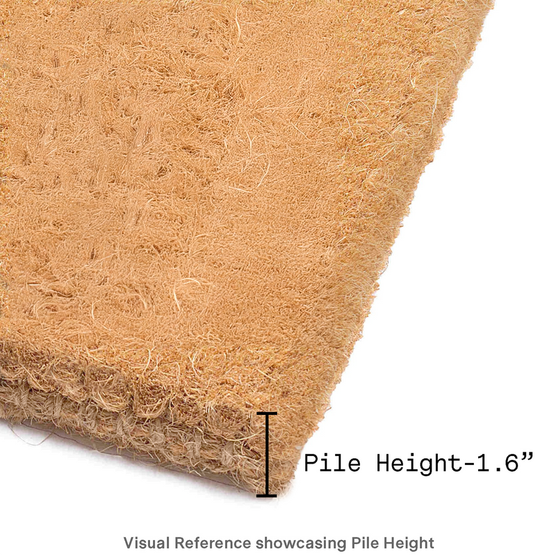 Shades of Meadow - Green Coir Doormat by Fab Habitat