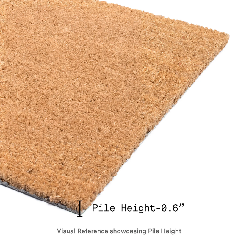 Birds On Branch - Black Coir Doormat by Fab Habitat