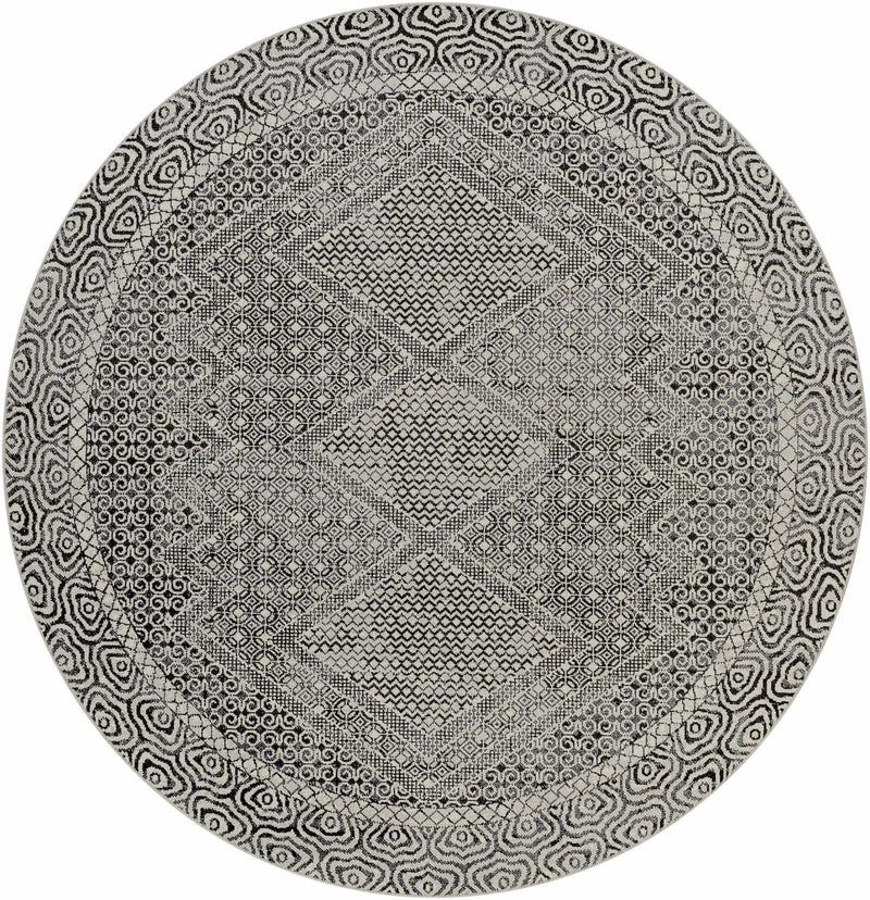 Coledale Black & White Washable Rug - Clearance by Boutique Rugs