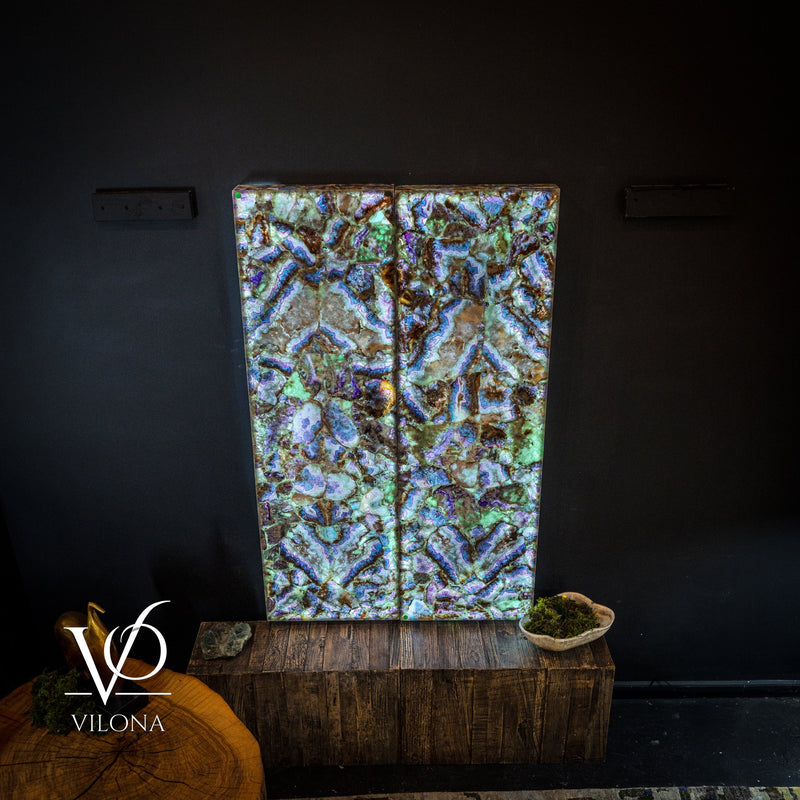 Exotic Mosaic Fluorite Crystal Wall Panels, photo 5 of 16