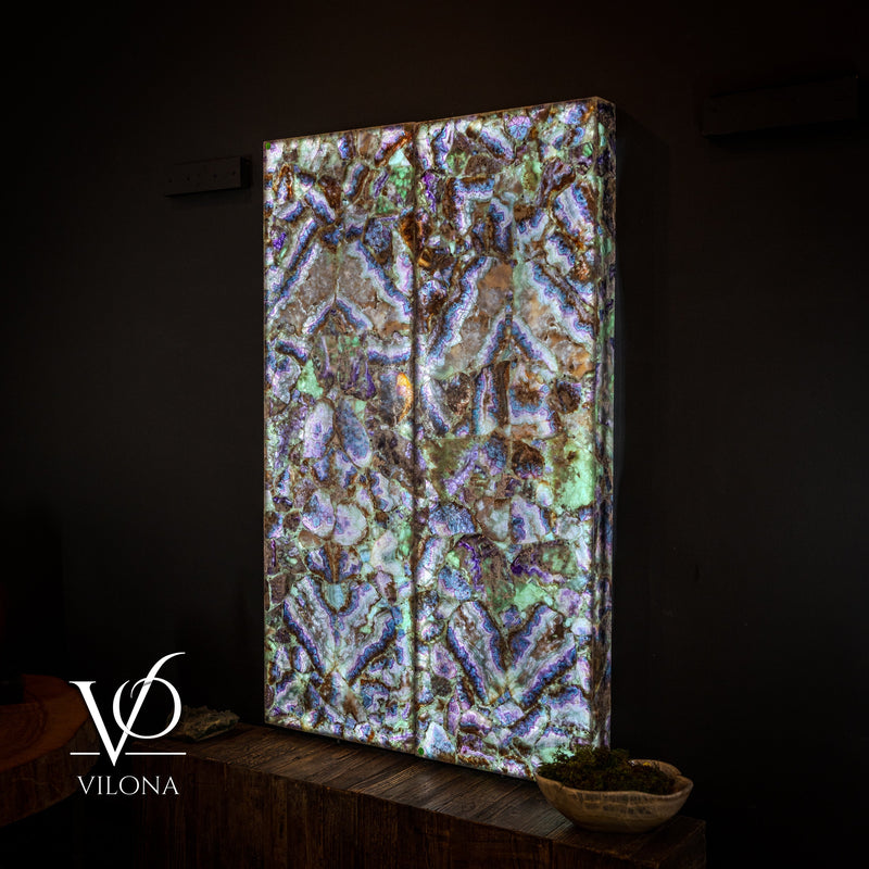 Exotic Mosaic Fluorite Crystal Wall Panels, photo 2 of 16