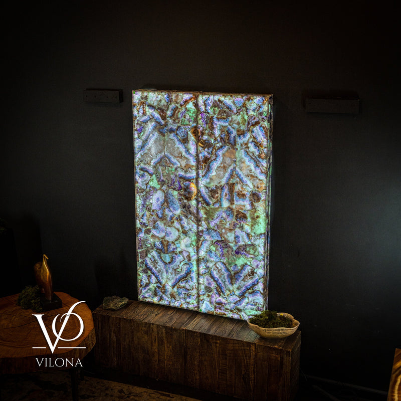 Exotic Mosaic Fluorite Crystal Wall Panels, photo 7 of 16