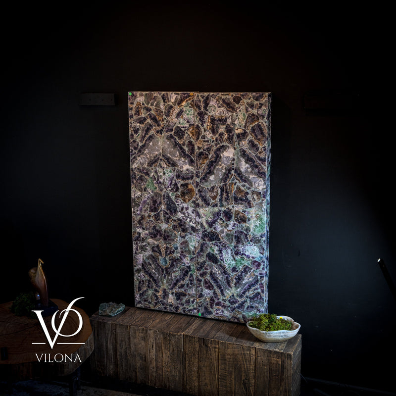 Exotic Mosaic Fluorite Crystal Wall Panels, photo 16 of 16