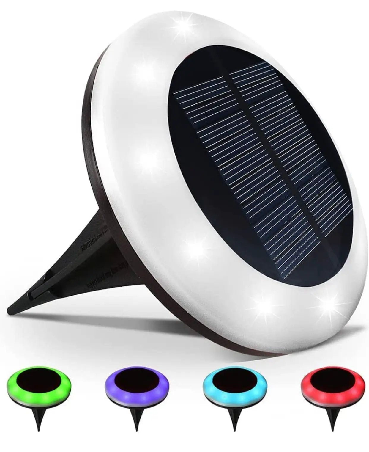 Colorize Solar Lights Color Change Ring Lights In-Ground 6 Pack by Outdoor Solar Outlet