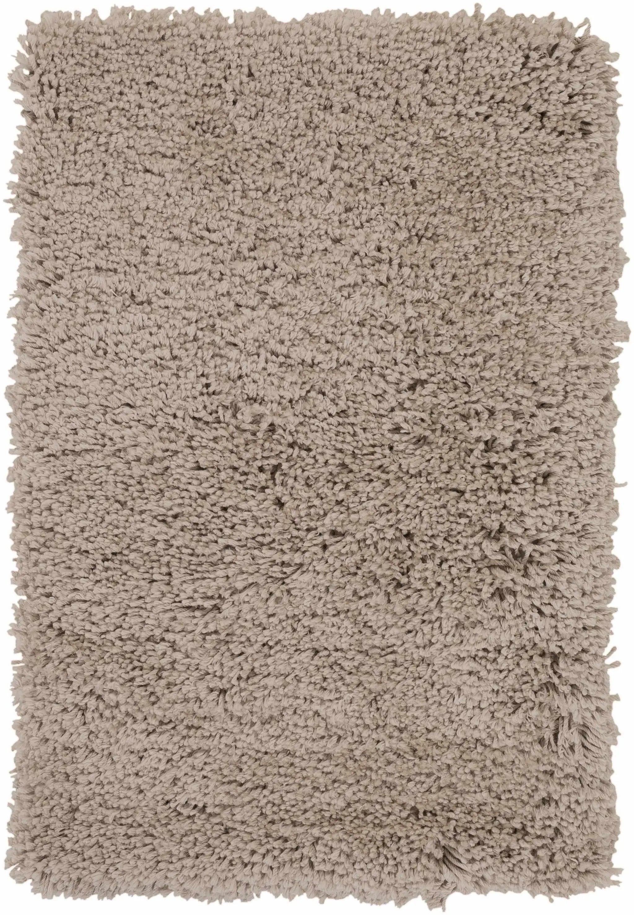 Tingly 2x3 Hand Woven Solid Cream Shag Rug - Clearance by Boutique Rugs