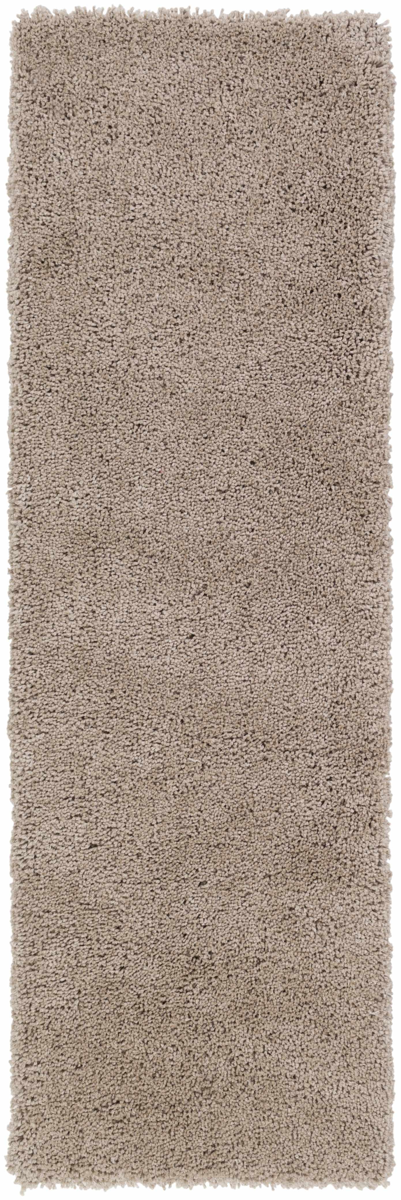 Tingly 2x3 Hand Woven Solid Cream Shag Rug - Clearance by Boutique Rugs