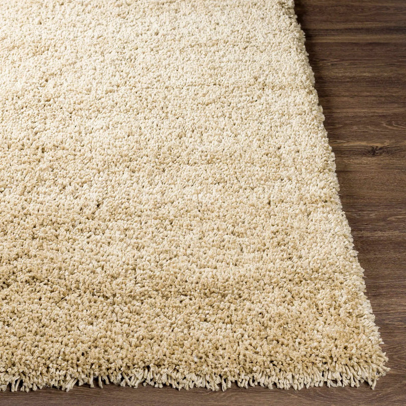 Tingly 2x3 Hand Woven Solid Cream Shag Rug - Clearance by Boutique Rugs