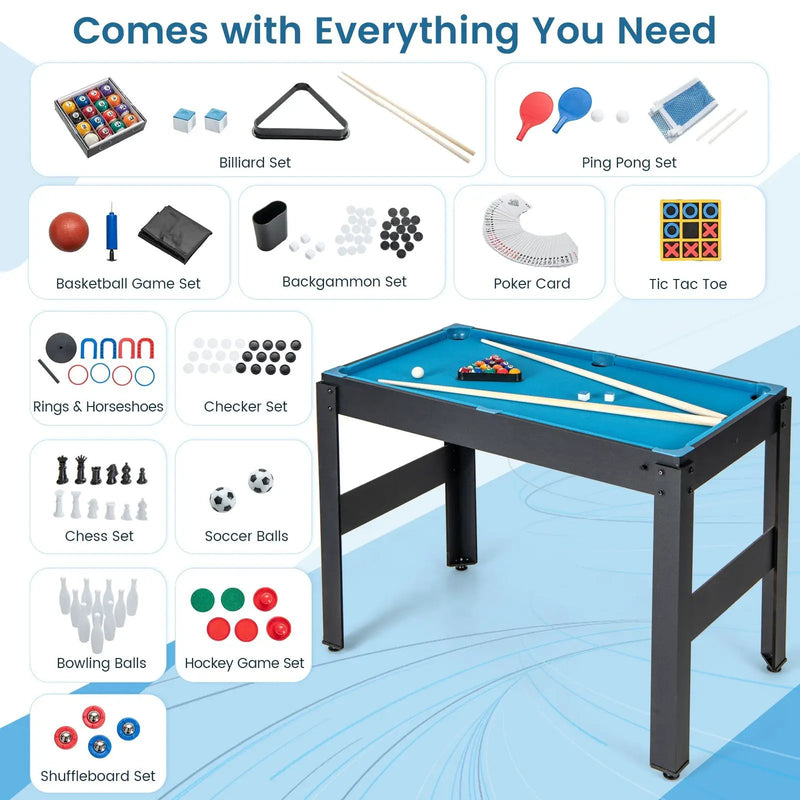14-in-1 Combo Game Table Set Multi Game Table with Foosball by DirectDeals
