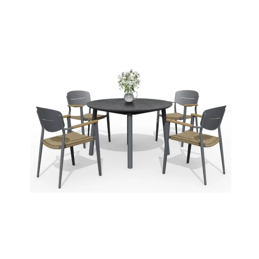 Gin 5-Piece Wicker Dining Set by Outdoor-USA®