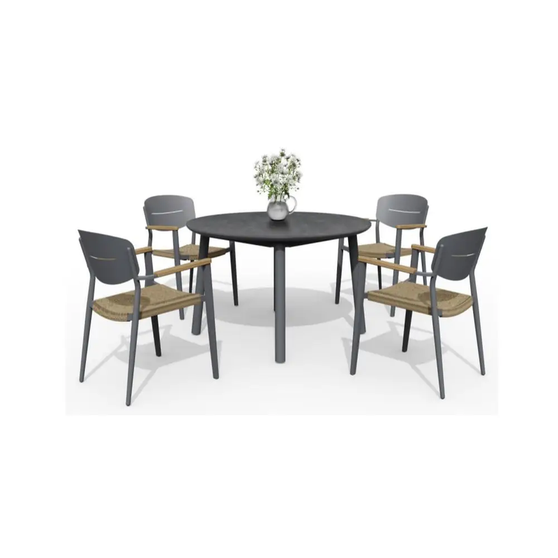 Gin 5-Piece Wicker Dining Set by Outdoor-USA®