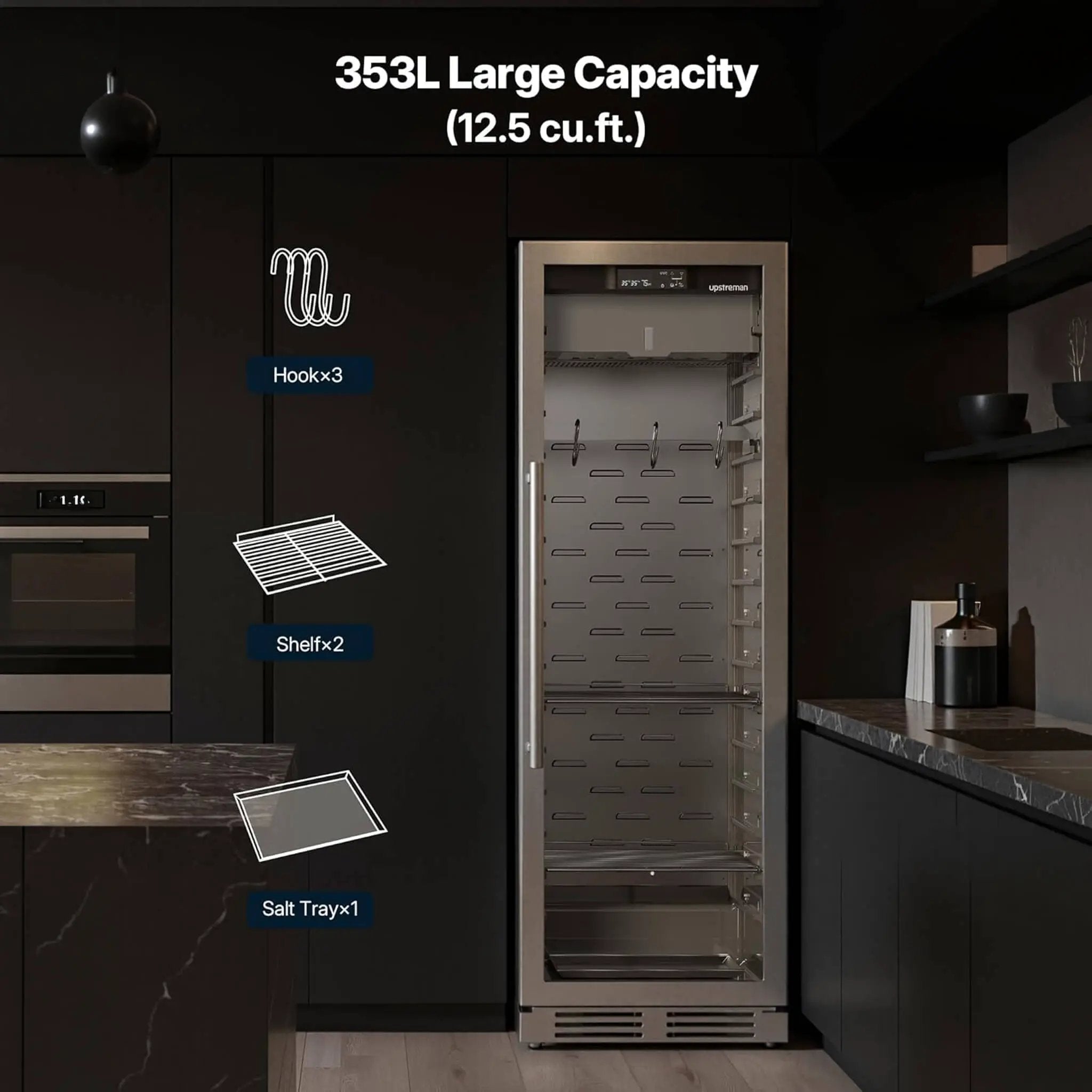 Commercial 12.5 Cu.Ft Dry Aging Fridge For Steaks, Beef, Lamb, And Ham (SAK63584) by SAKSBY WHOLESALE