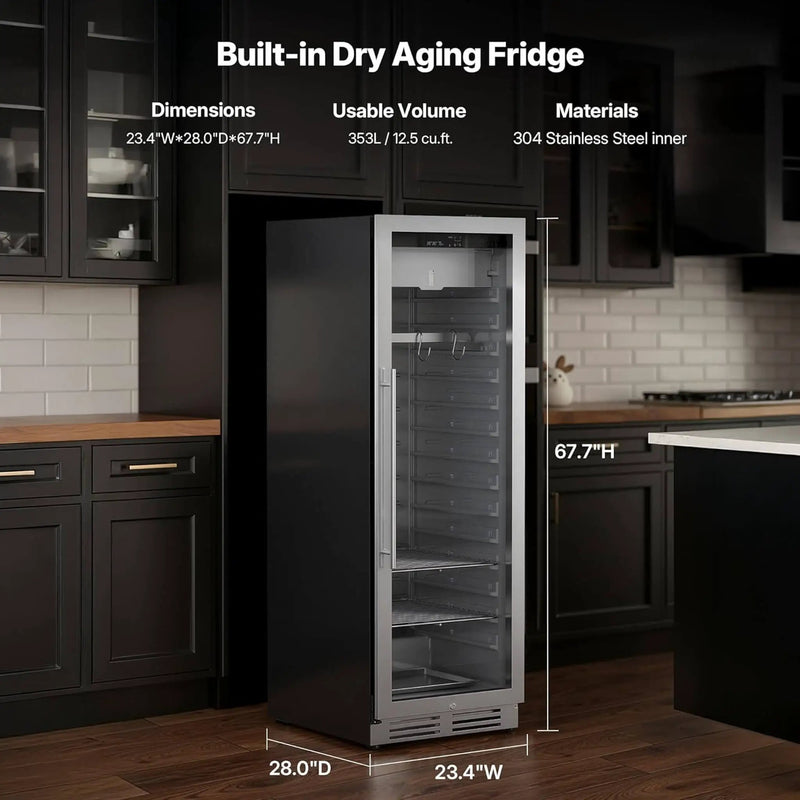 Commercial 12.5 Cu.Ft Dry Aging Fridge For Steaks, Beef, Lamb, And Ham (SAK63584) by SAKSBY WHOLESALE