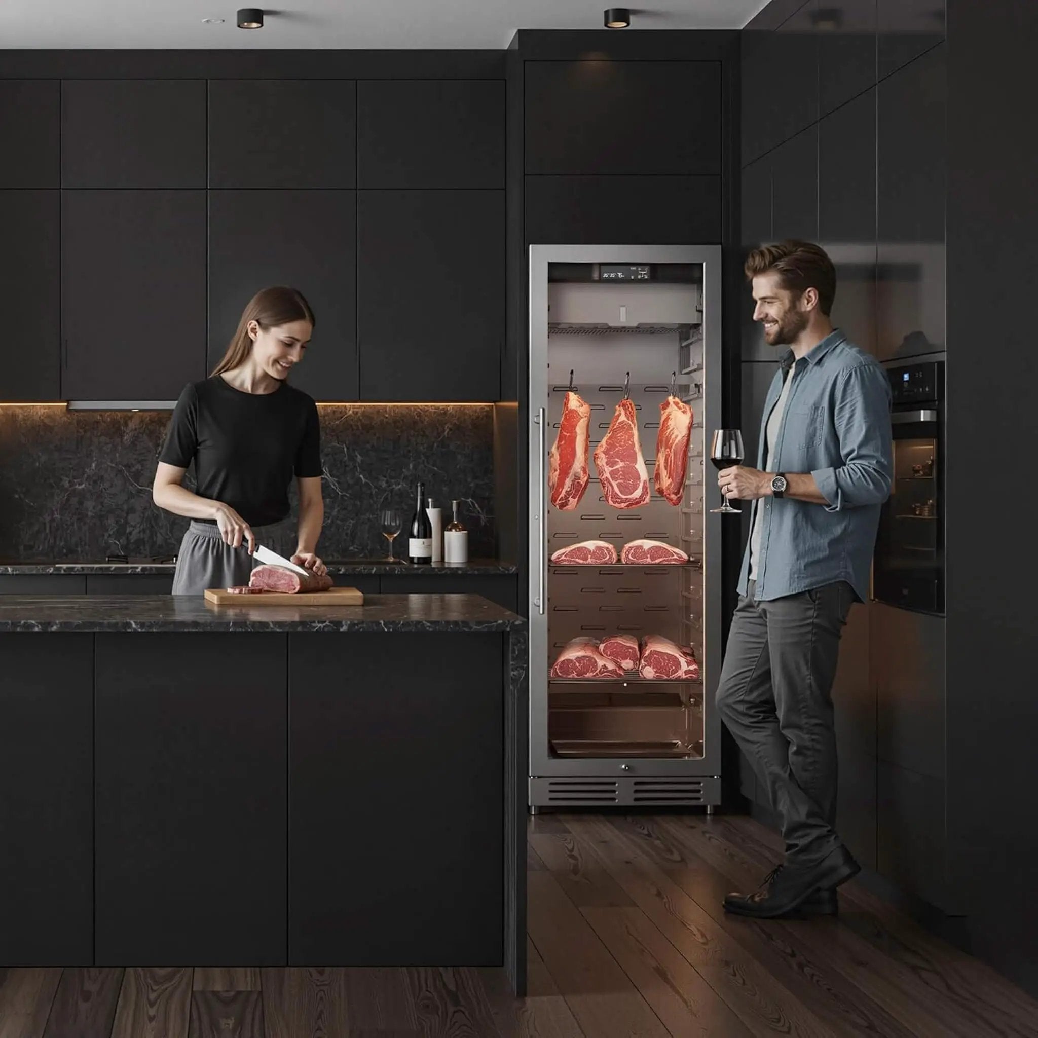 Commercial 12.5 Cu.Ft Dry Aging Fridge For Steaks, Beef, Lamb, And Ham (SAK63584) by SAKSBY WHOLESALE