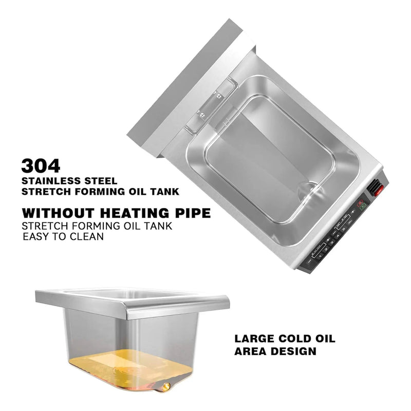 Commercial 12.6 QT 1800W Electric Induction Deep Fryer With Timer (SAK15870) by SAKSBY WHOLESALE