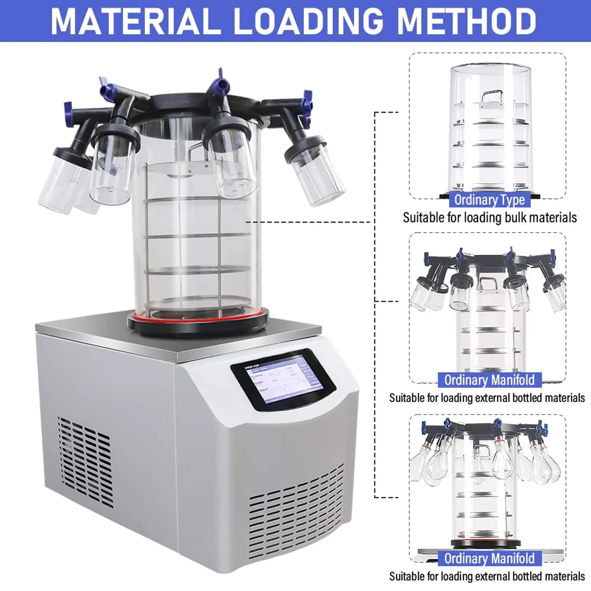 Commercial -60°C Laboratory Vacuum Freeze Dryer With Pre Cooling (SAK74152) by SAKSBY WHOLESALE