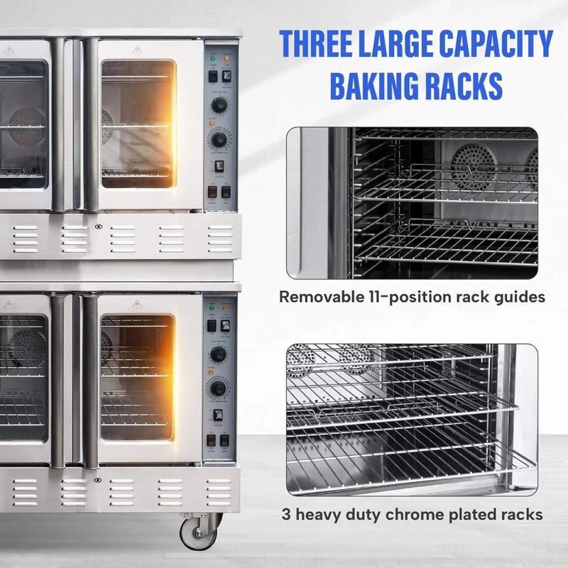 Commercial Double-Stack 160K BTU 2-Burner Stainless Steel Gas Stock Pot Range (SAK18763) by SAKSBY WHOLESALE