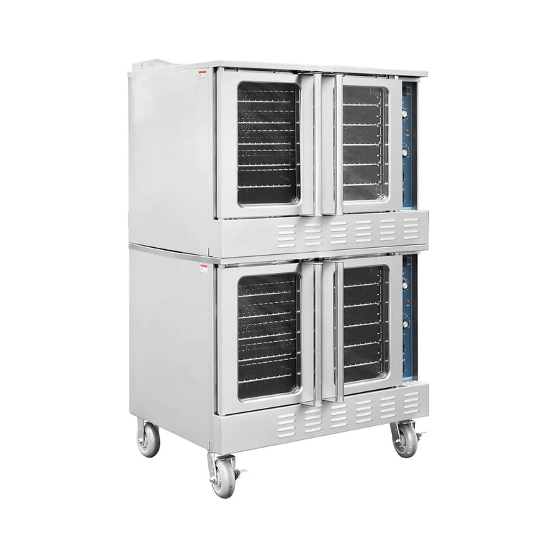 Commercial Full-Size Natural Gas/Propane Double-Stacked Convection Oven (SAK60914) by SAKSBY WHOLESALE