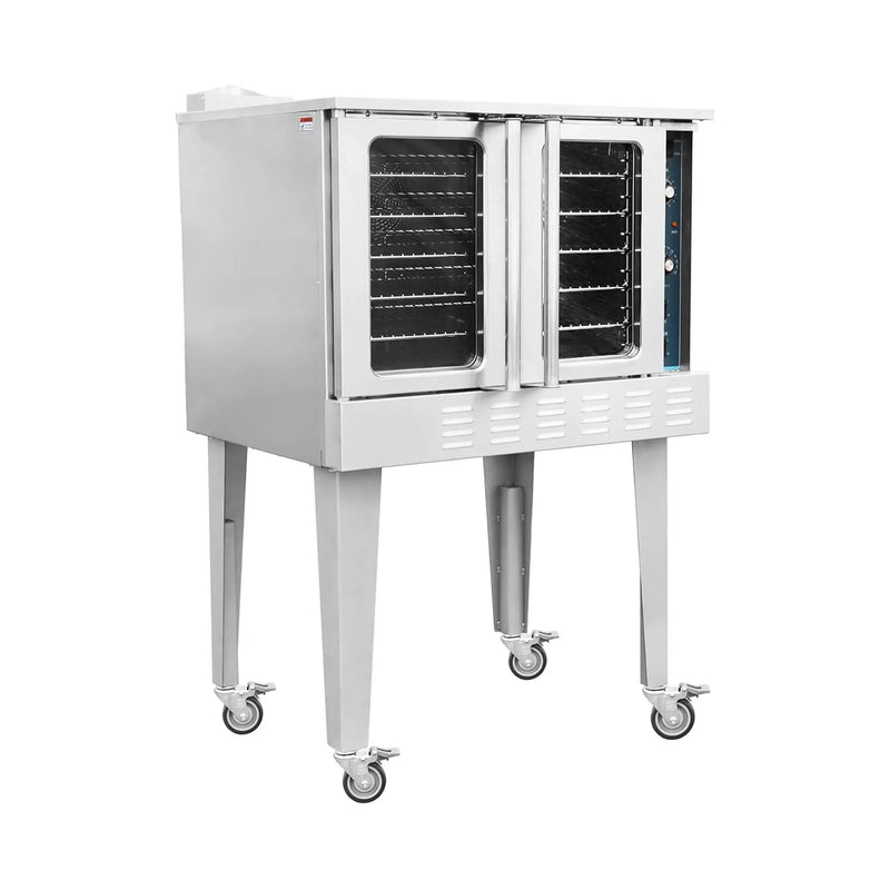Commercial Full-Size Natural Gas/Propane Single-Deck Convection Oven (SAK87125) by SAKSBY WHOLESALE