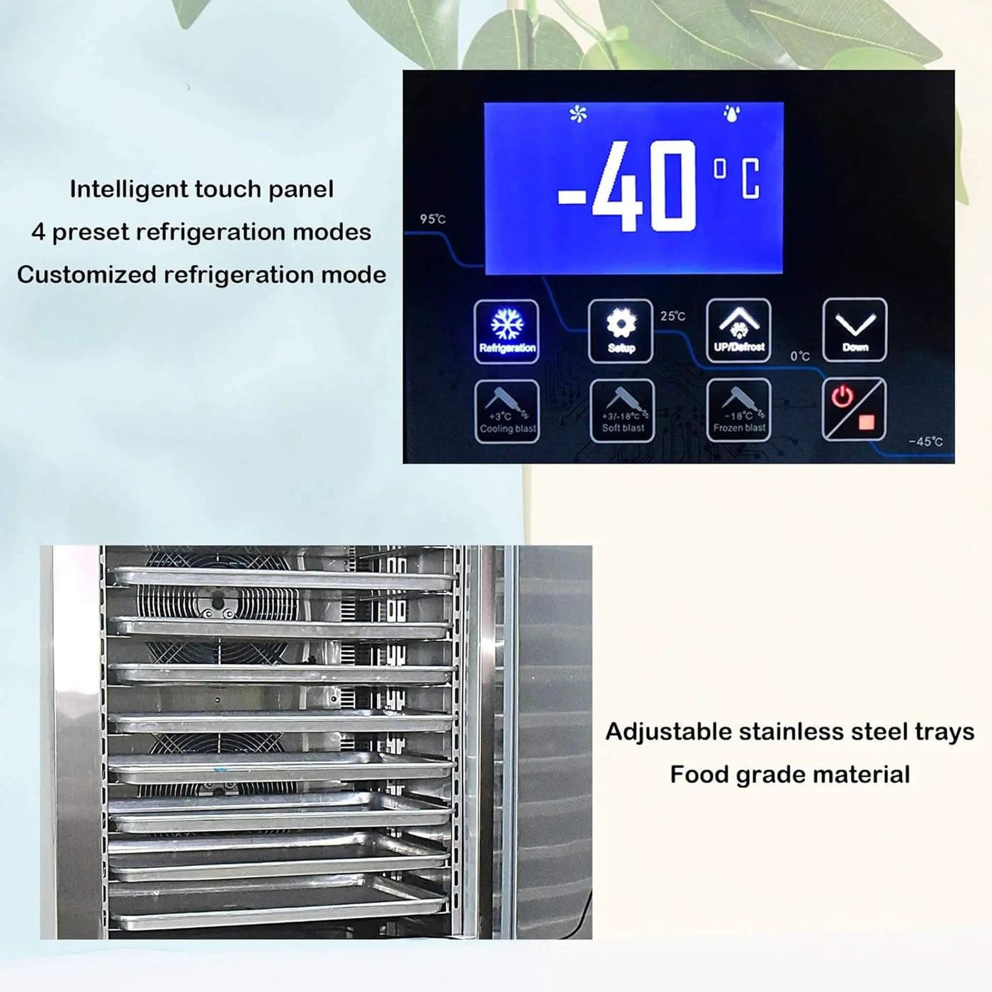 Commercial Heavy-Duty Extra-Low Temperature Blast Chiller Freezer (SAK46083) by SAKSBY WHOLESALE