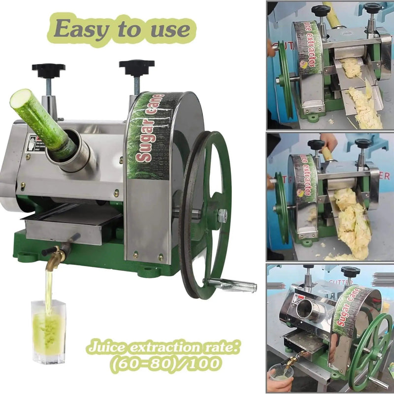 Heavy-Duty Commercial Manual Stainless Steel Sugar Cane Juicer (SAK81426) by SAKSBY WHOLESALE