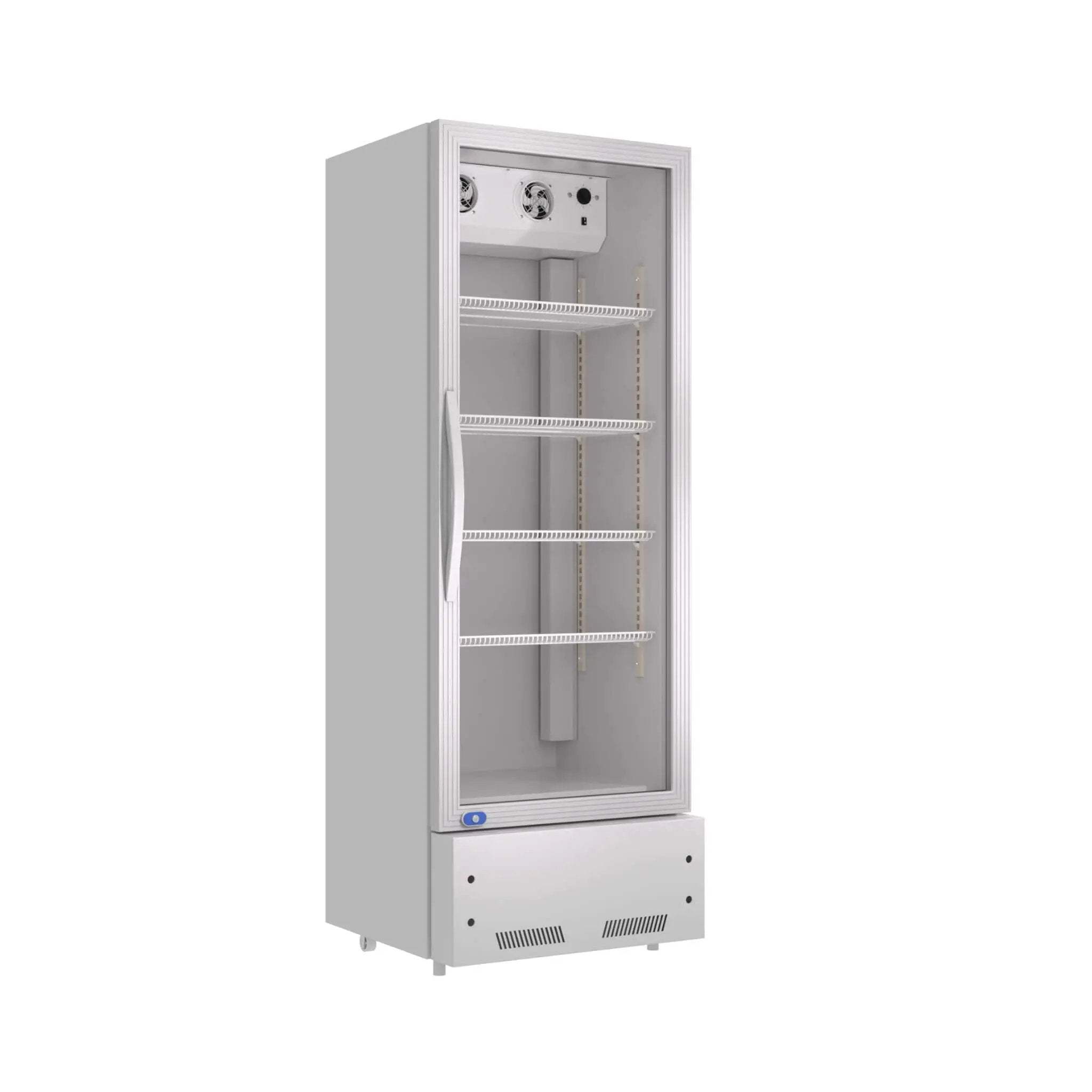 Commercial Single Glass Door Upright Beverage Cooler Refrigerator With LED Lighting (SAK24713) by SAKSBY WHOLESALE