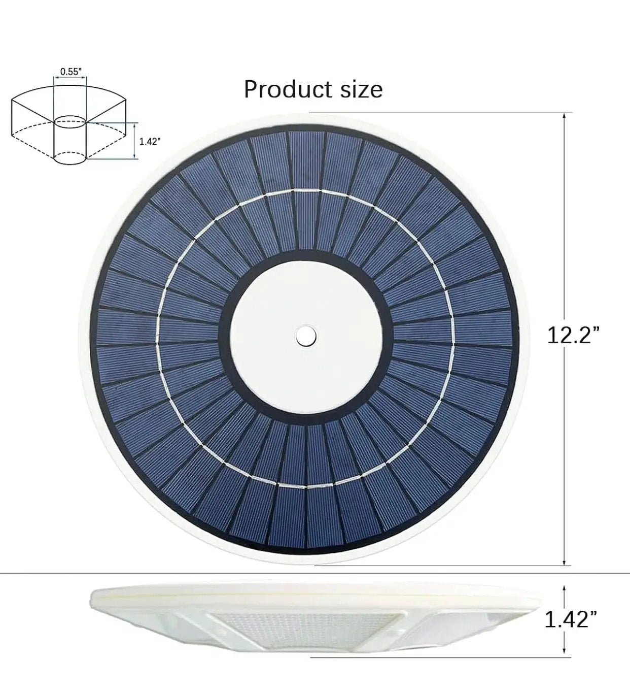 Commercial Solar Flag Pole Light Outdoor Dusk to Dawn, 266 led Light, 4200lm Super Bright by Outdoor Solar Outlet