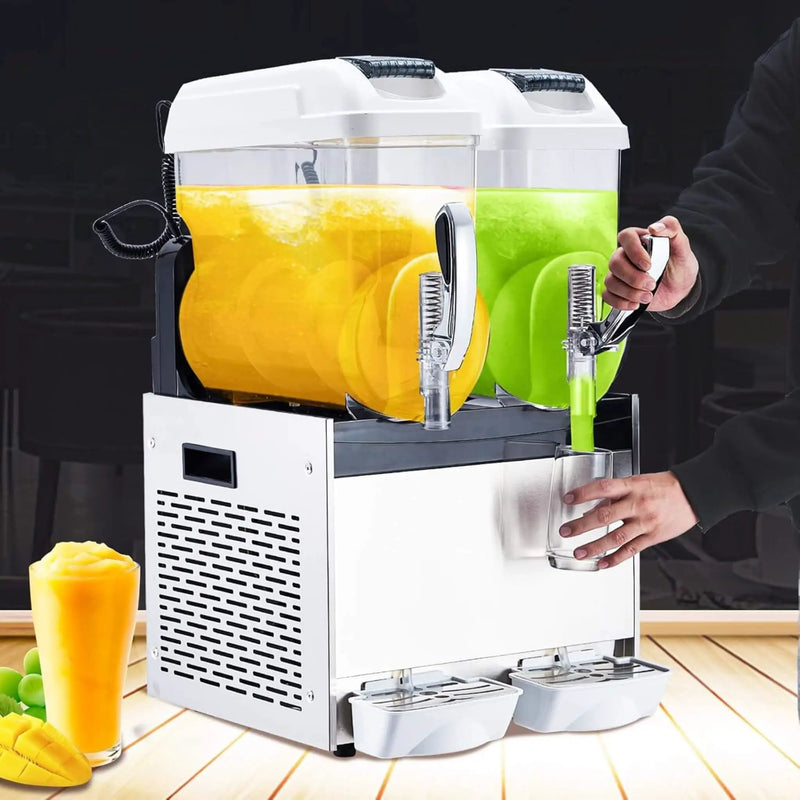 24L Commercial Stainless Steel Frozen Slush Machine With Auto Clean (SAK68047) by SAKSBY WHOLESALE