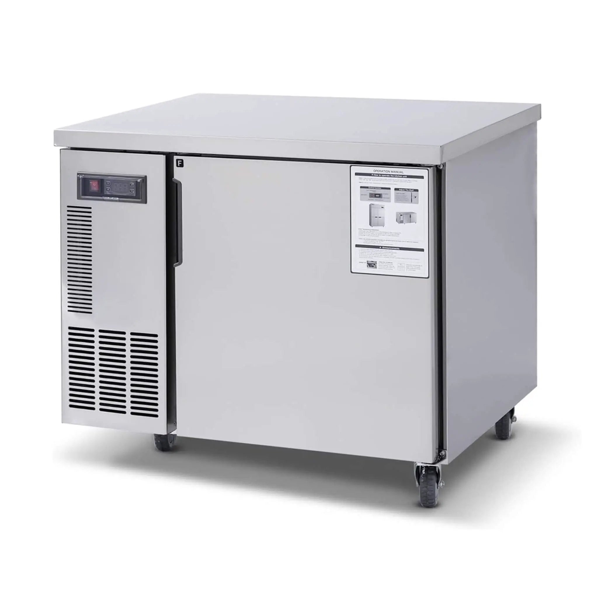 Heavy-Duty Commercial Stainless Steel Undercounter Worktop Freezer (SAK47218) by SAKSBY WHOLESALE