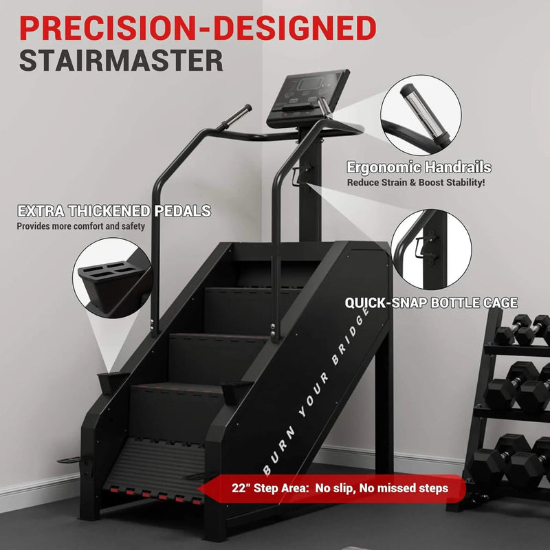 Rovix Commercial Stair Stepper With LED Display And 15 Resistance Levels (SAK91837) by SAKSBY WHOLESALE