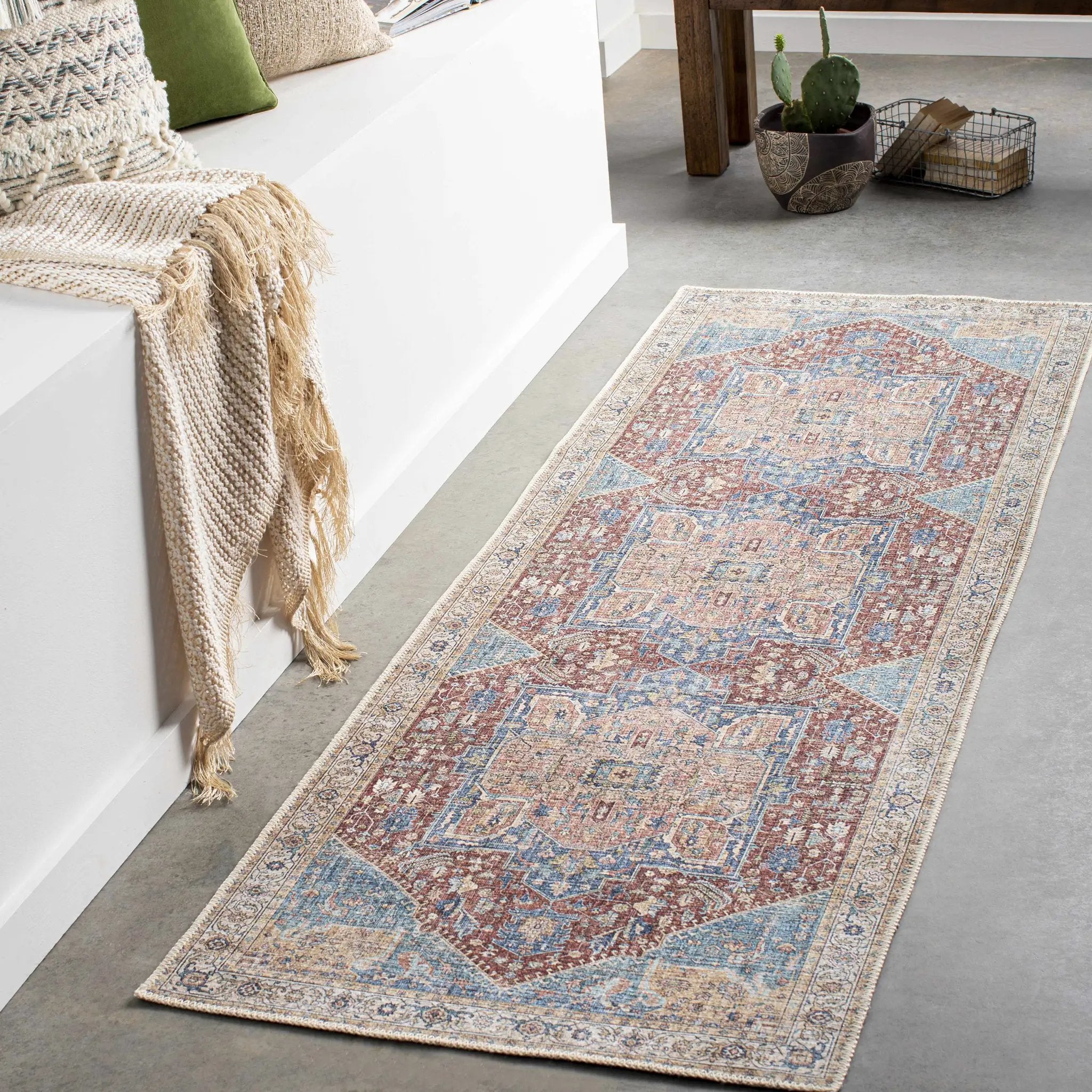 Como Washable Runner Rug - Clearance by Boutique Rugs