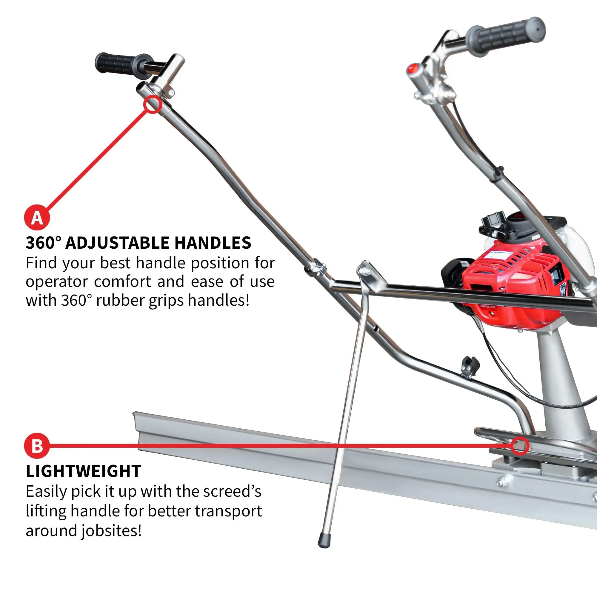 Tomahawk PRO Series Honda Concrete Power Screed Dual Magnesium Blade Bundle (Choose 2 Boards) by Tomahawk Power