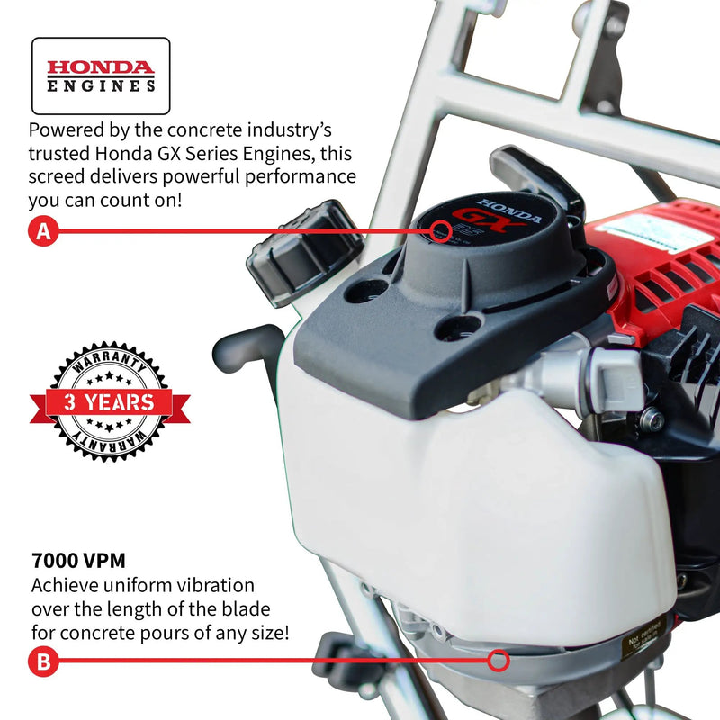 Tomahawk PRO Series Honda Concrete Power Screed Dual Magnesium Blade Bundle (Choose 2 Boards) by Tomahawk Power