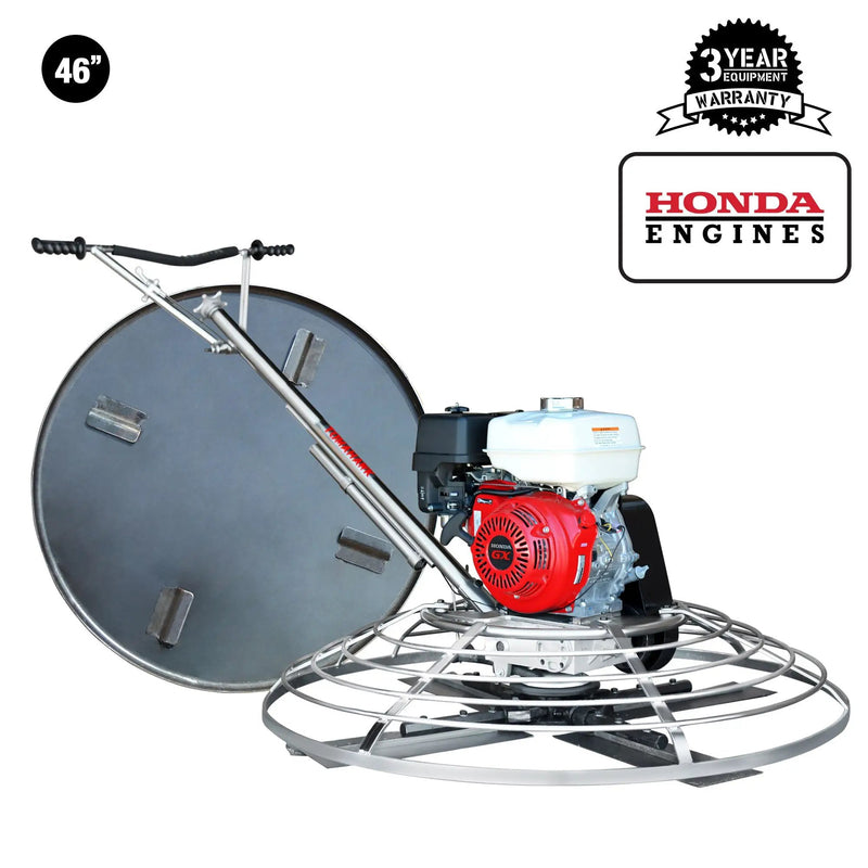 46" Concrete Power Trowel 13HP Honda with Float Pan Cement Finishing Tool by Tomahawk Power