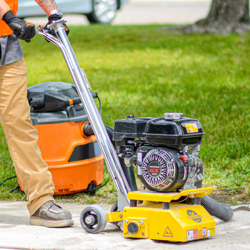8” Gas Concrete Scarifier Planer Grinder with 5.5 HP Honda Engine Blade Bundle by Tomahawk Power