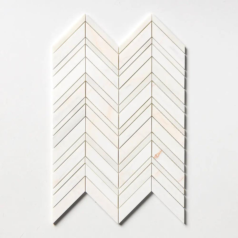 Confetti Honed Chevron Fusion Marble Mosaics 16x11 7/8 by Stonetiledepot
