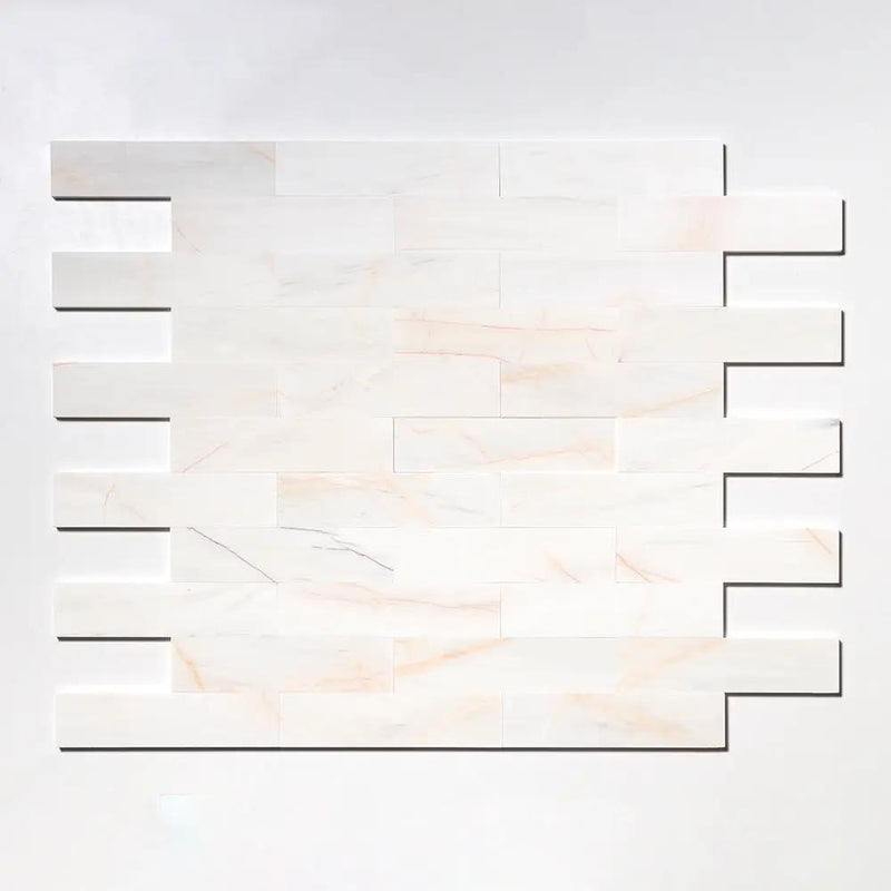 Confetti Honed Subway Marble Tiles 3x12 by Stonetiledepot