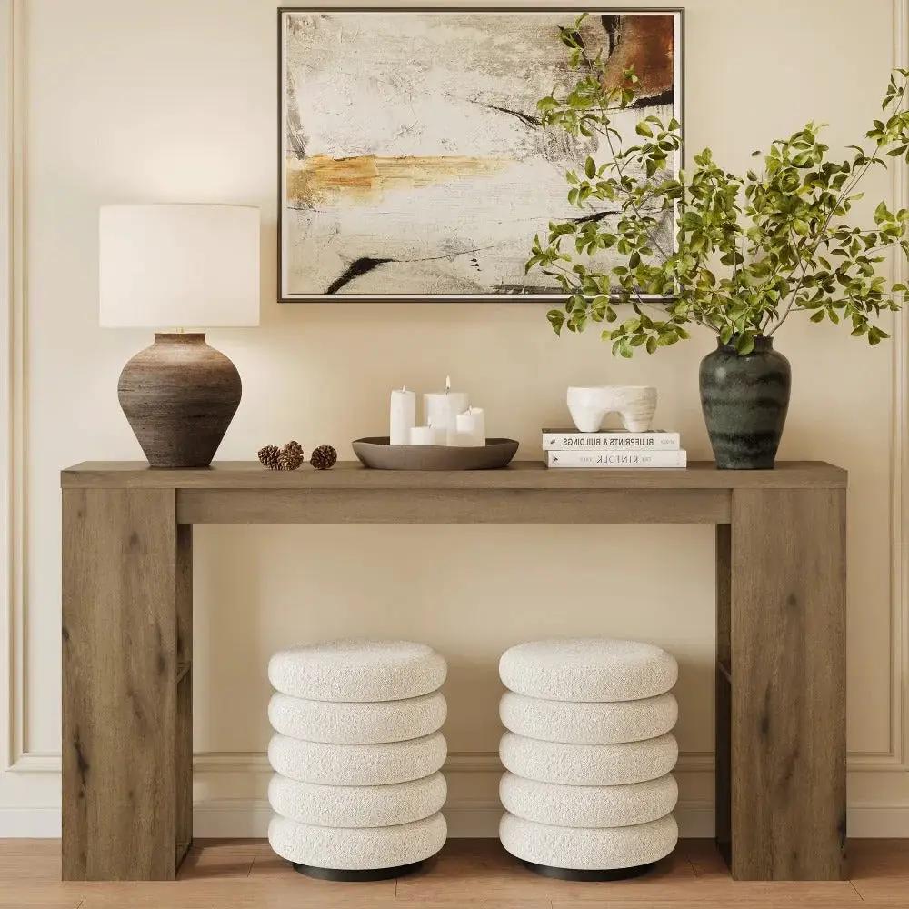 Console Table - Modern Wood 63 by House Of Avana