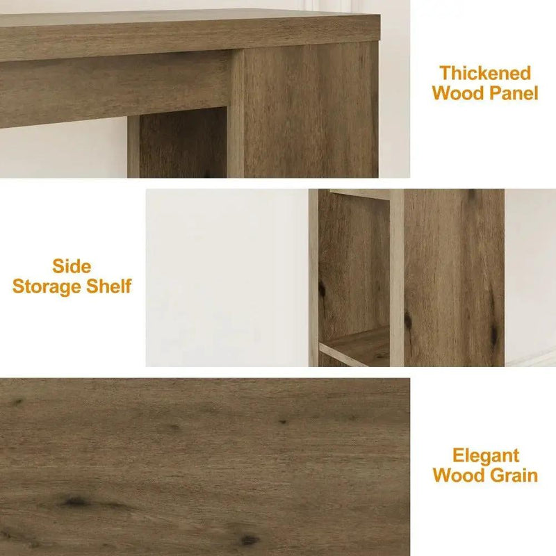 Console Table - Modern Wood 63 by House Of Avana