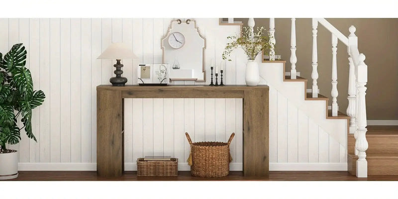Console Table - Modern Wood 63 by House Of Avana