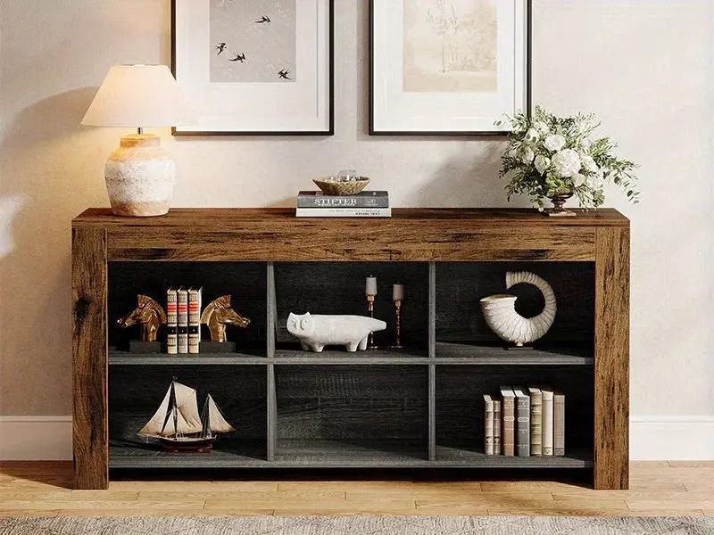 Console Table - Rustic Wood 63-Inch by House Of Avana