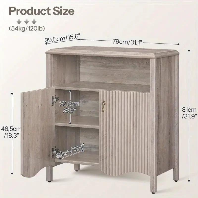 Console Table - Storage Gray by House Of Avana