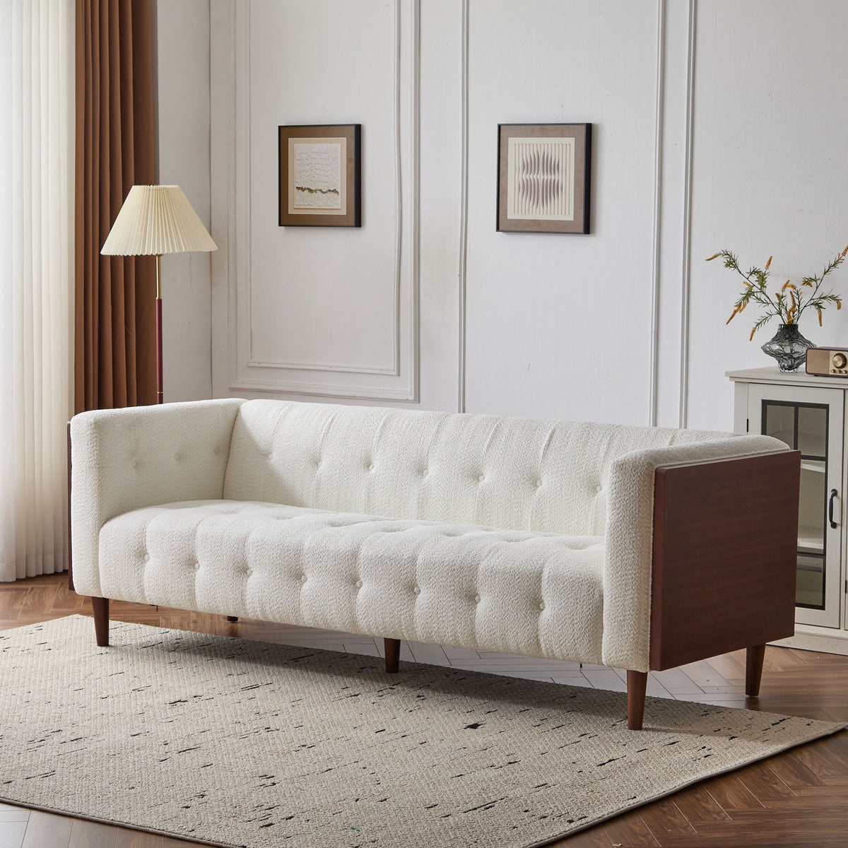 Contemporary 3 Seater Sofa with Tufted Design - Available in Multiple Colors, photo 8 of 12
