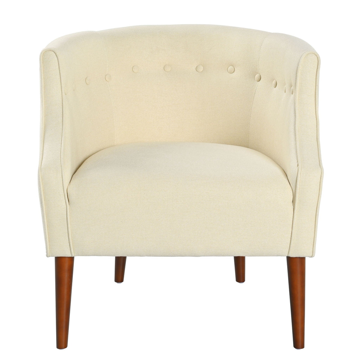 Contemporary Upholstered Club Chair with Button Tufting - Blue, Light Blue, Green, Beige, photo 3 of 16