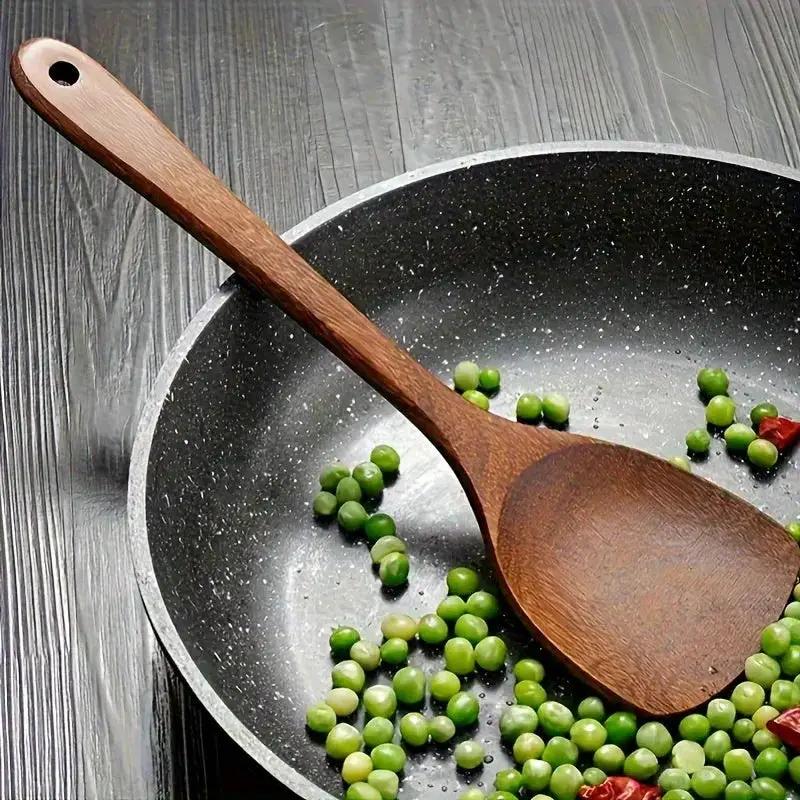 Cookware Set - Non-Stick Teak Wood 10pcs by House Of Avana