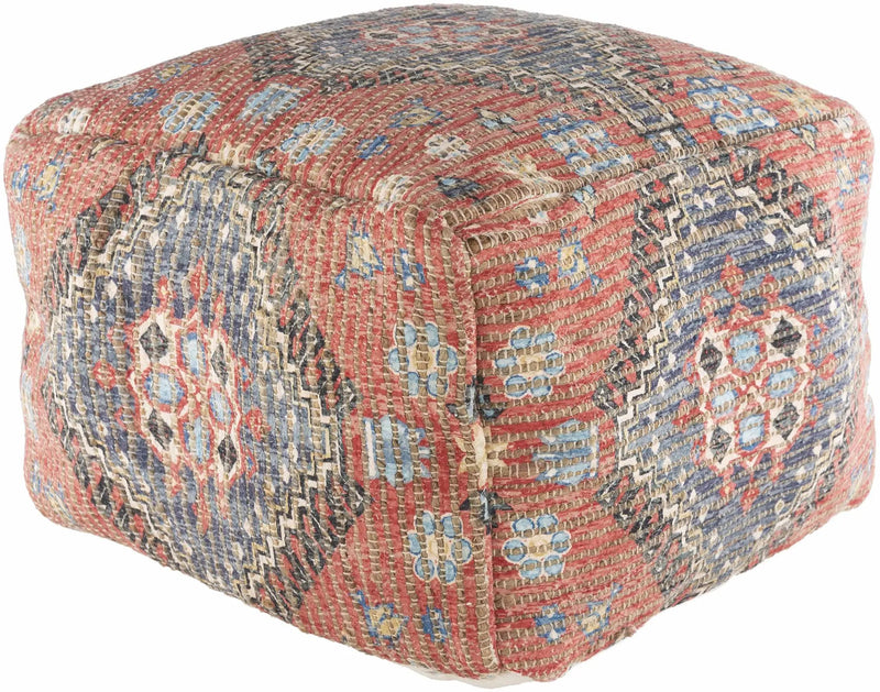Copeland Woven Jute and Cotton Pouf by Boutique Rugs