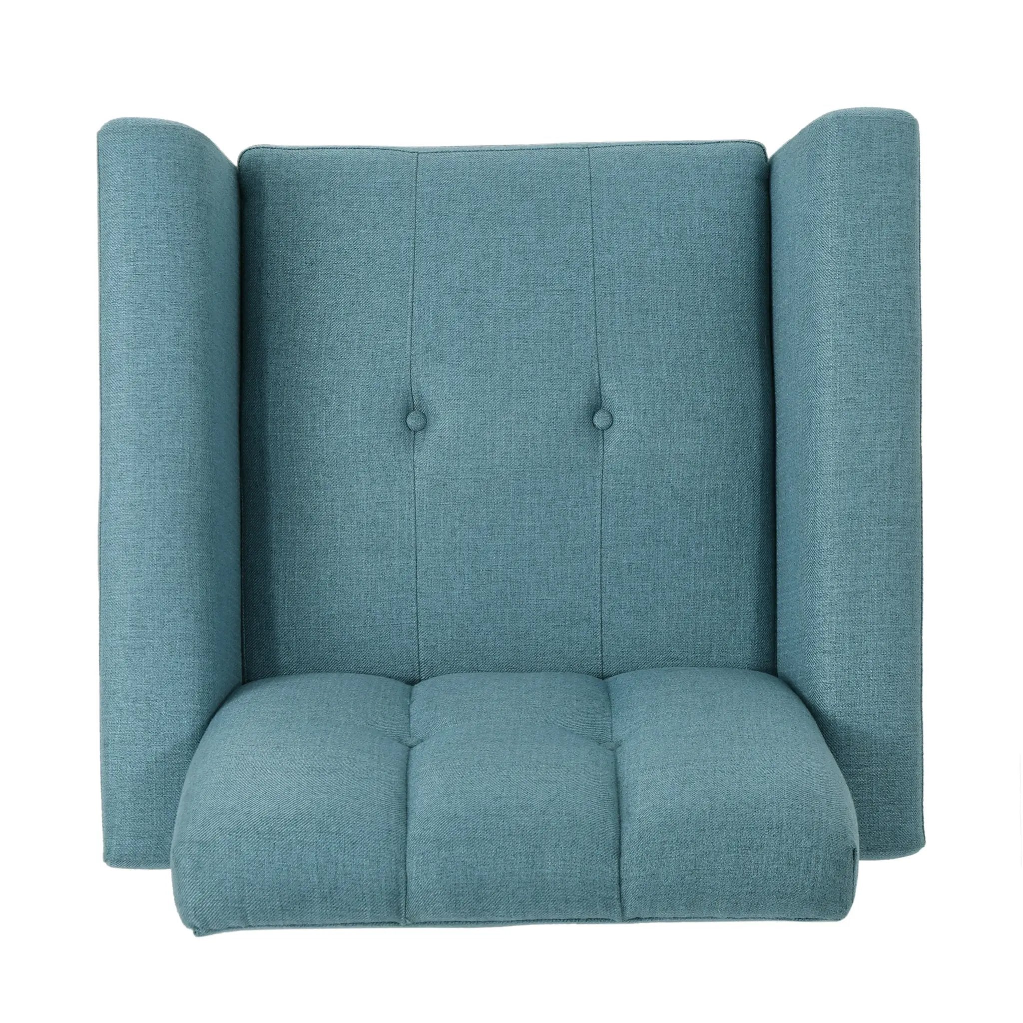 Mid Century Fabric Channel Stitch Club Chair by HouseOfZazla